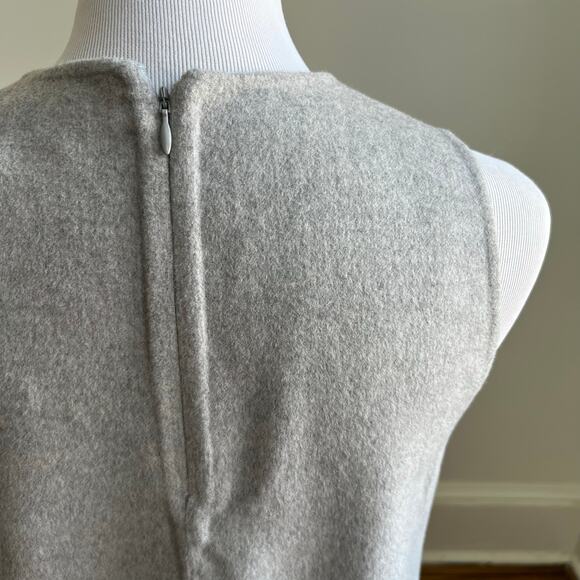 NEW Banana Republic Aike Wool Mini Sheath Dress Small - Heather Grey; Minimalist - Picture 12 of 16